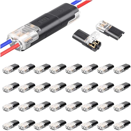 40 Connettori Elettrici Rapidi 12V 2 Pin Impermeabili