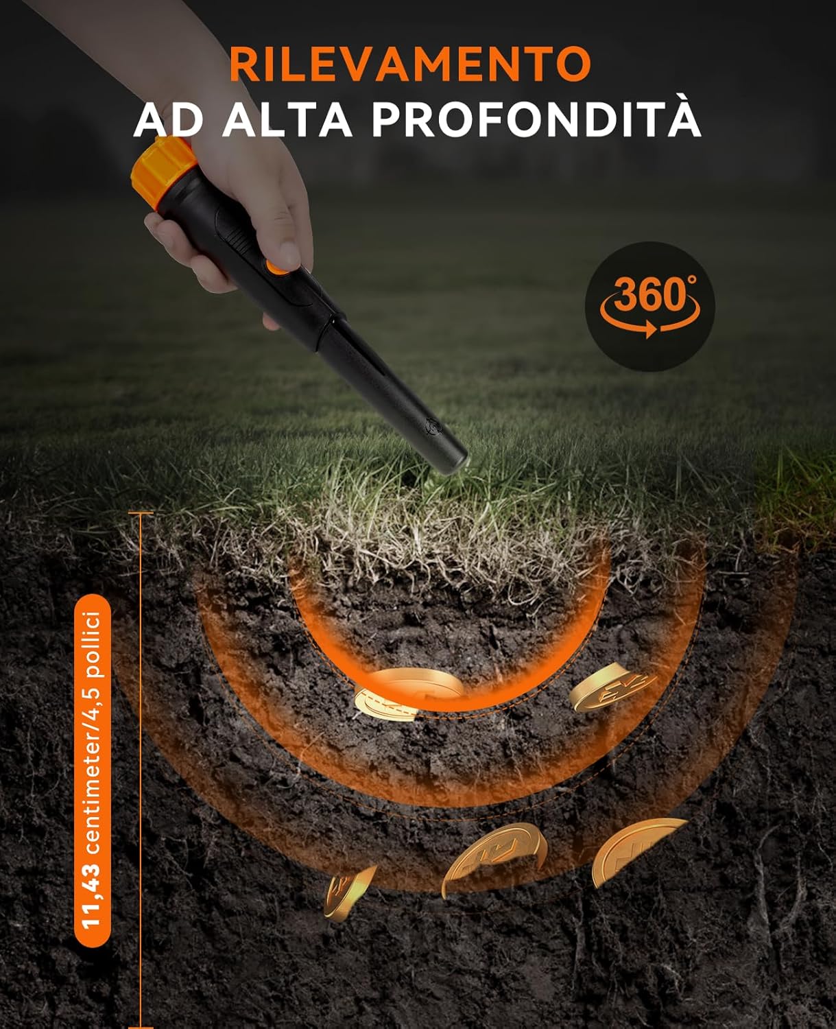 Sunpow Pinpointer Metal Detector Impermeabile - immagine 4