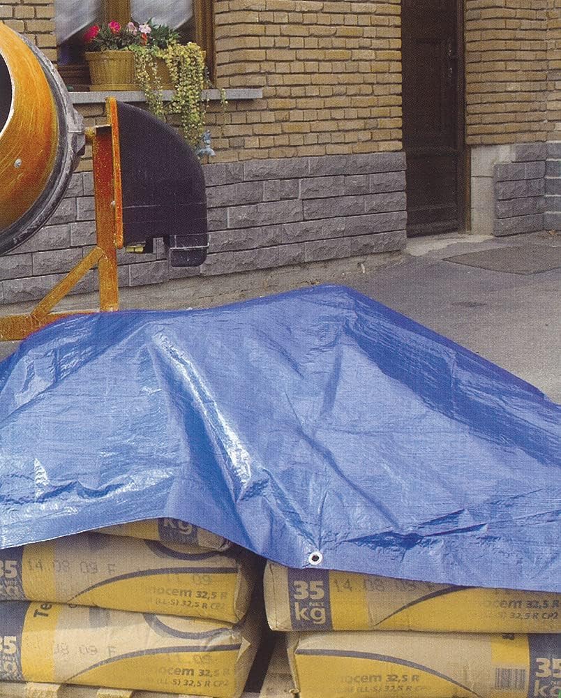 Eacommerce Telo Telone Occhiellato Polietilene Blu 2x3m - immagine 3