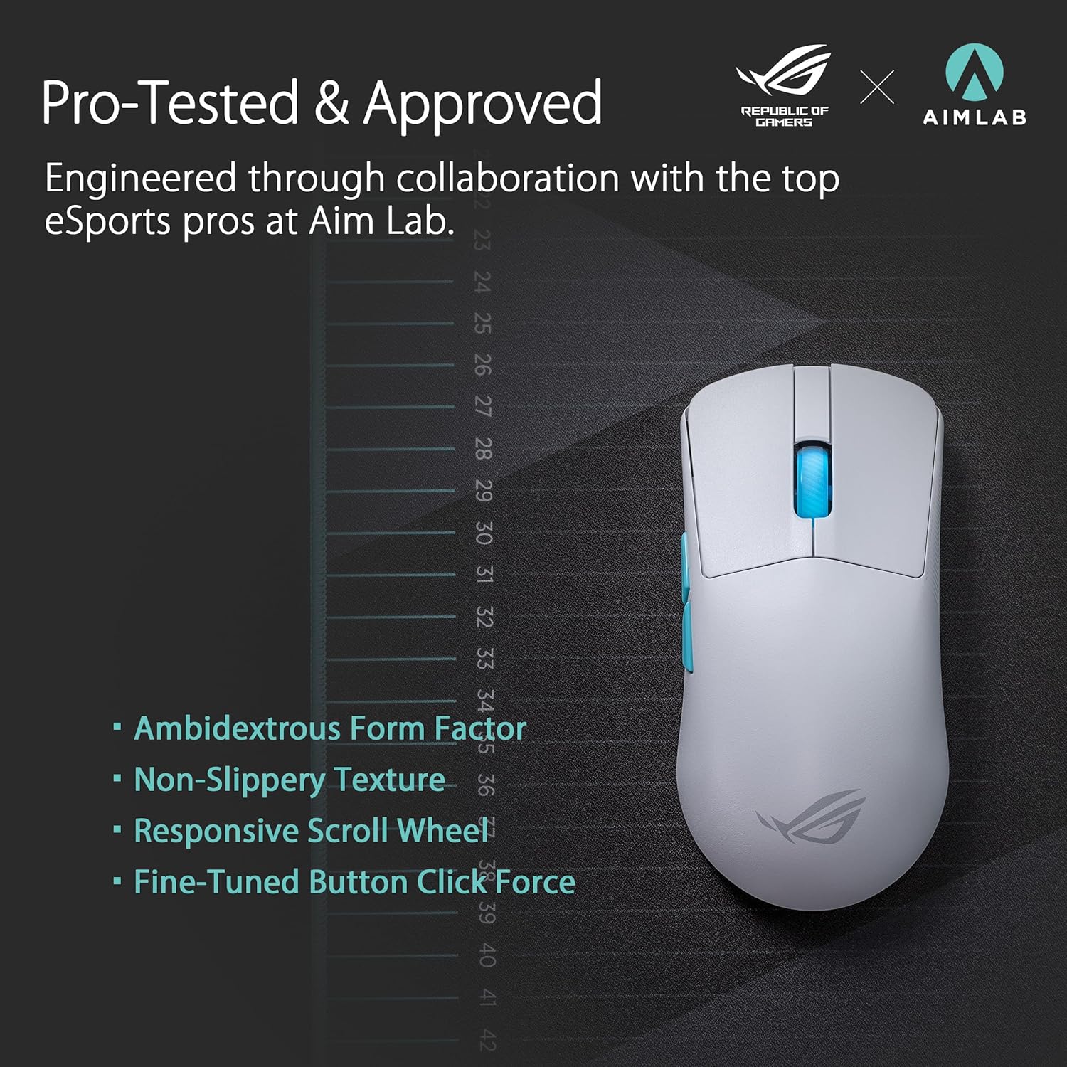 Asus ROG Harpe Ace Aim Lab Edition Mouse Gaming 36K DPI - immagine 2