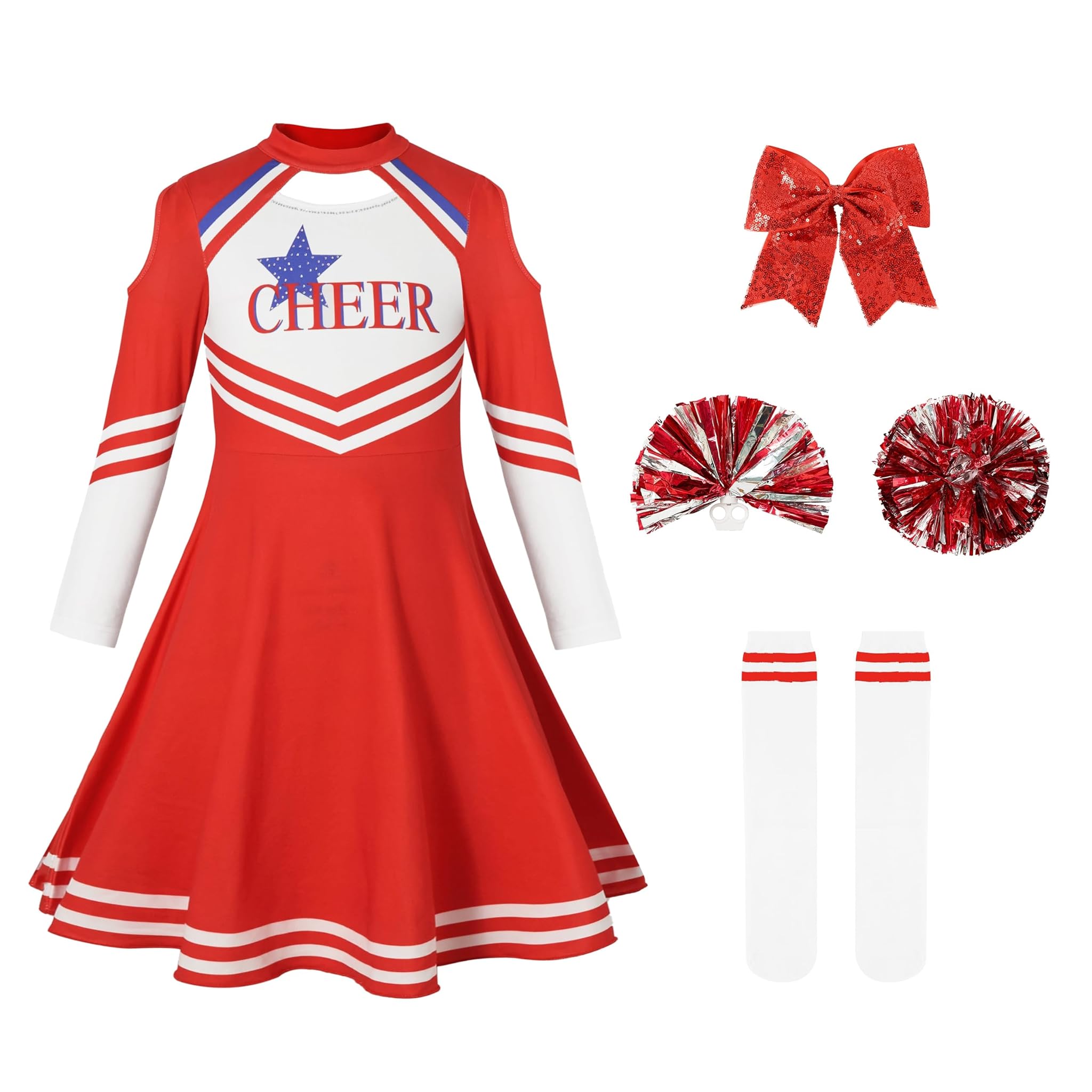 LOLANTA Costume da Cheerleader per Bambini