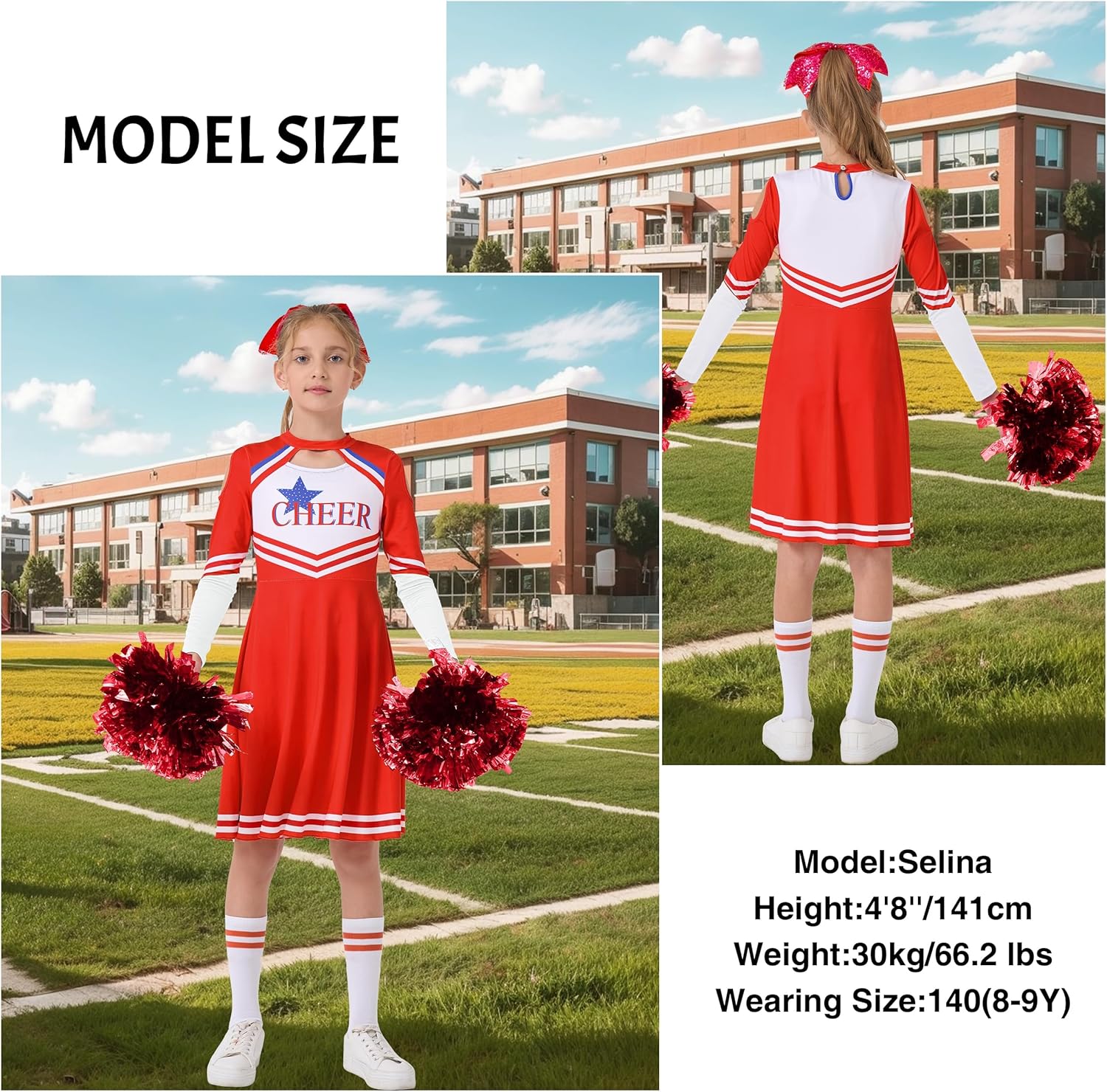 LOLANTA Costume da Cheerleader per Bambini - immagine 2