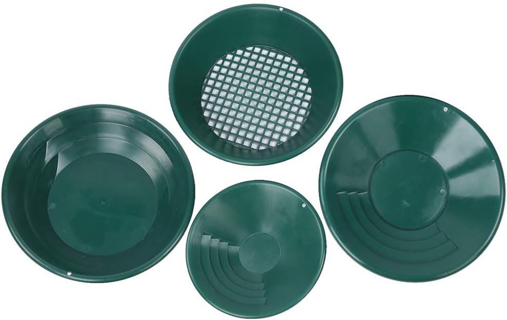 4 Padelle per Lavaggio Oro Verde - immagine 1