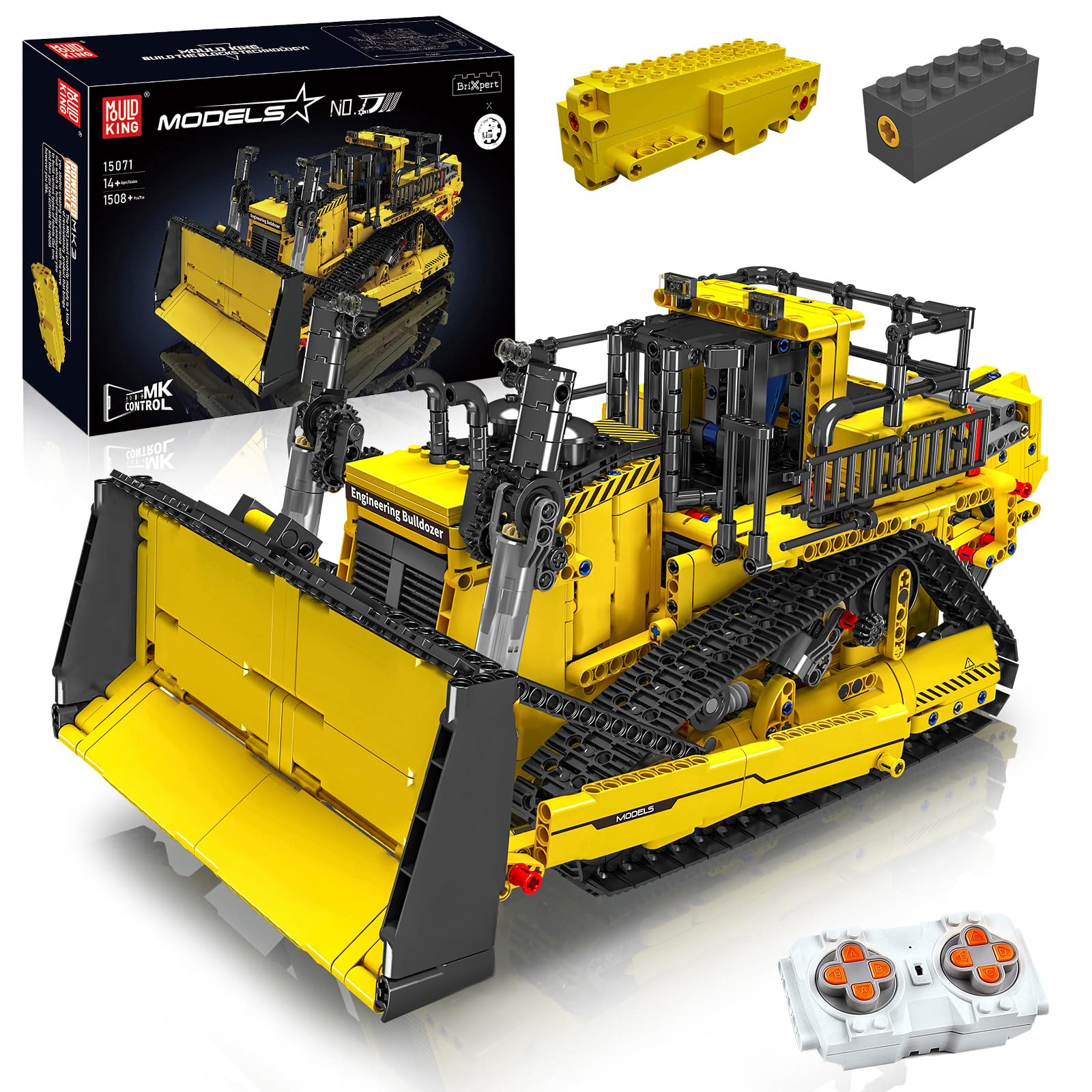 Mould King 15071 - Bulldozer Building Blocks con Motori