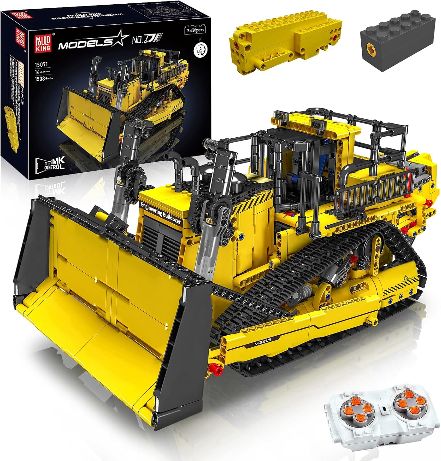 Mould King 15071 - Bulldozer Building Blocks con Motori - immagine 1