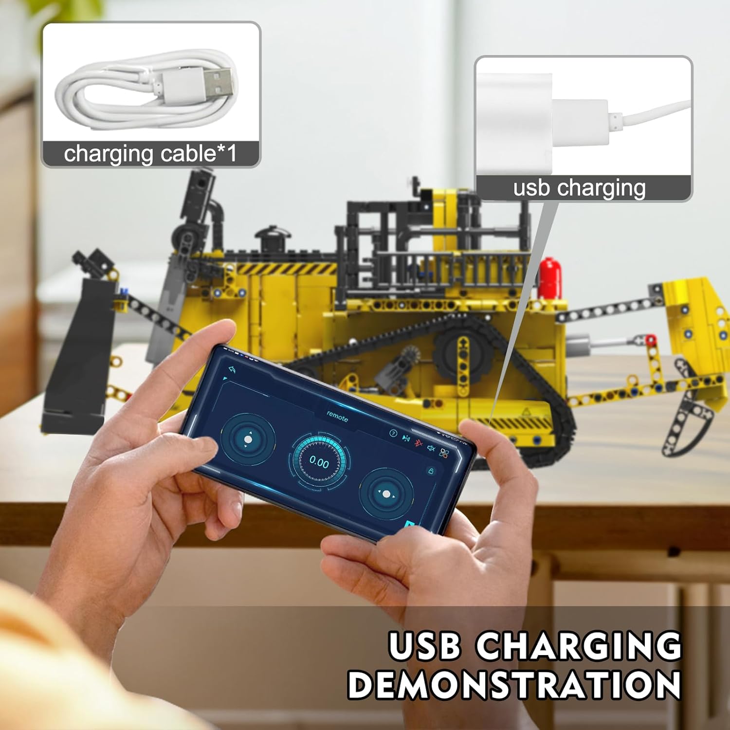 Mould King 15071 - Bulldozer Building Blocks con Motori - immagine 5