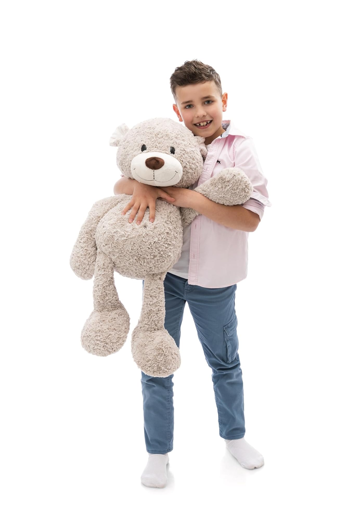 NICI Finni Orsetto di Peluche Morbido 70cm, Grigio