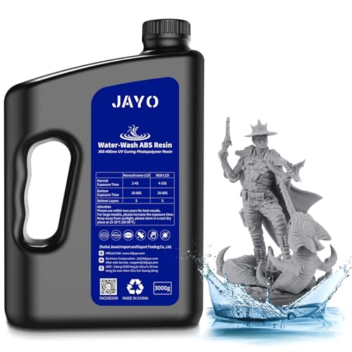 JAYO Resina Lavabile in Acqua ABS-Like 3KG Grigio