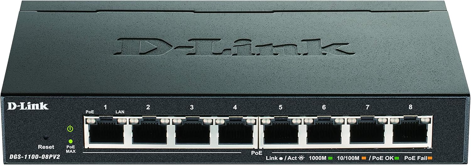 D-link DGS-1100-08PV2/E Smart Switch Gestito PoE 8 Porte - immagine 1