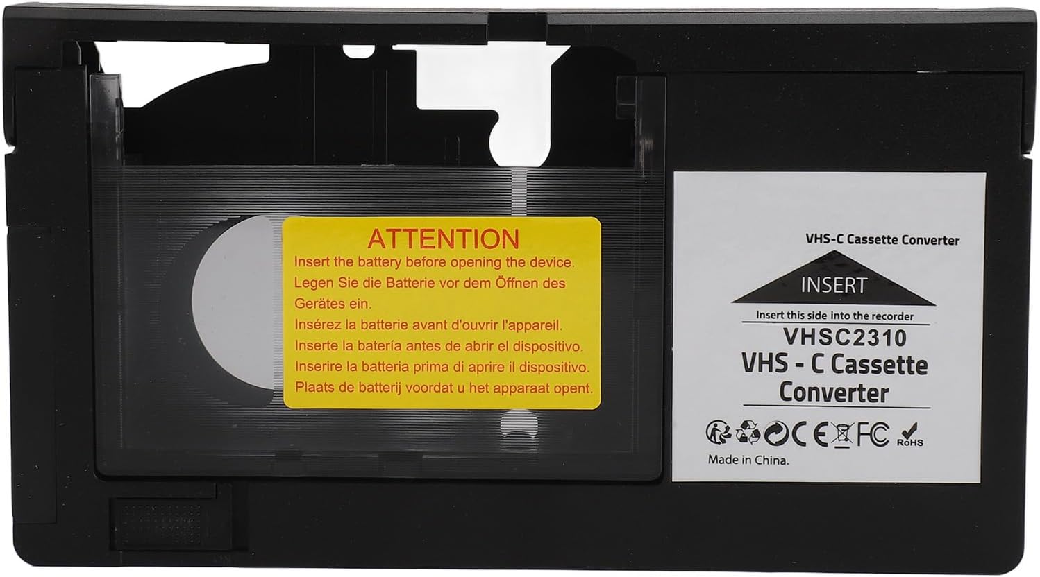 Adattatore Cassette VHS-C per Videocamere - immagine 1