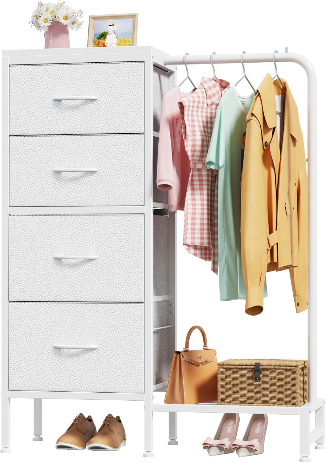 Oyrreu Cassettiera Cameretta 4 Cassetti 111cm