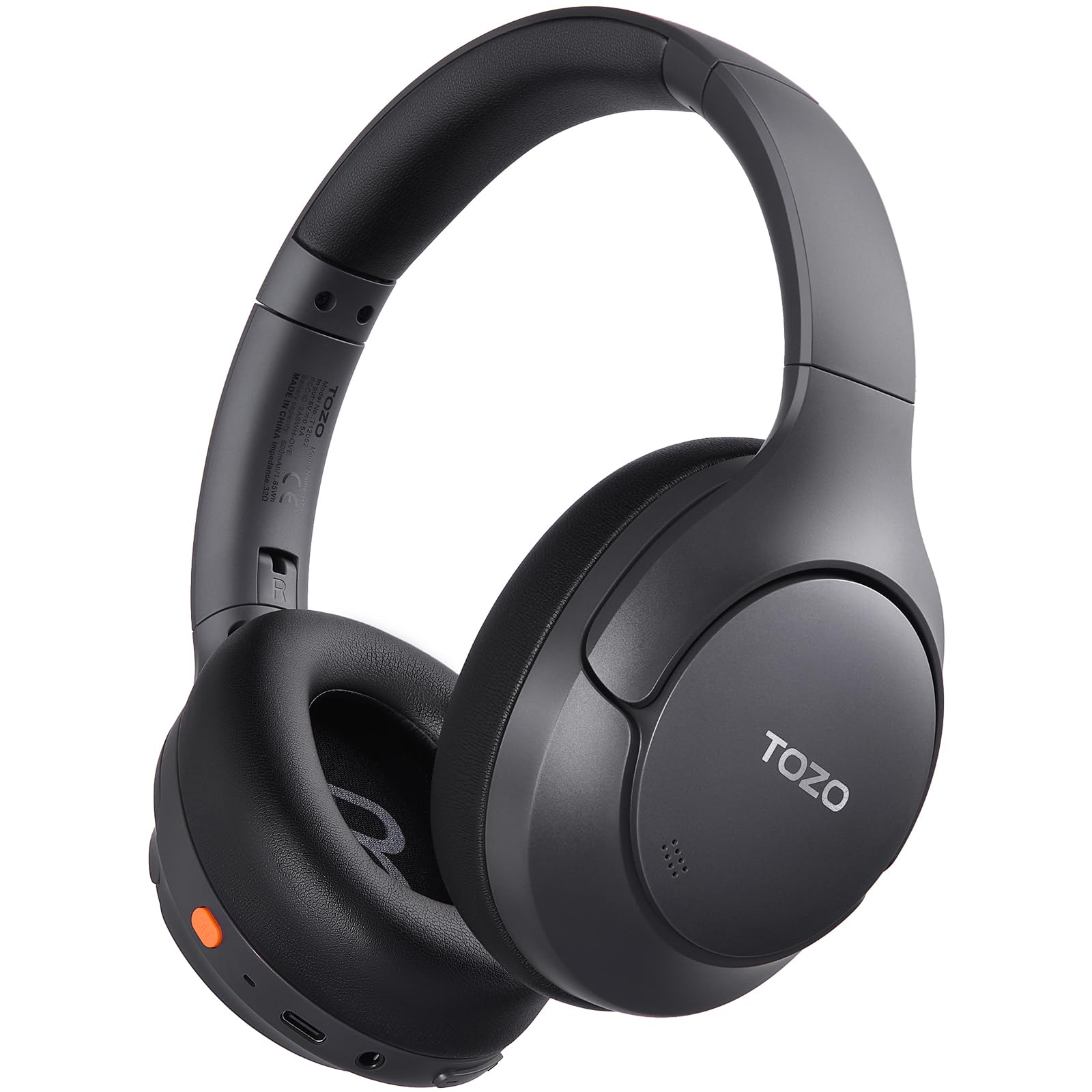 Tozo HT3 Cuffie Bluetooth 6.0 Ibrido ANC, Nero