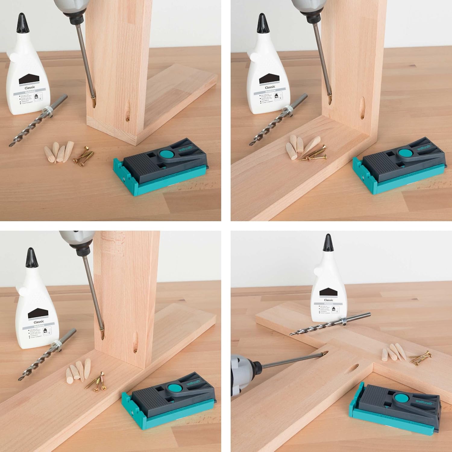 Wolfcraft Set per Giunzioni Nascoste 55 pezzi - immagine 5