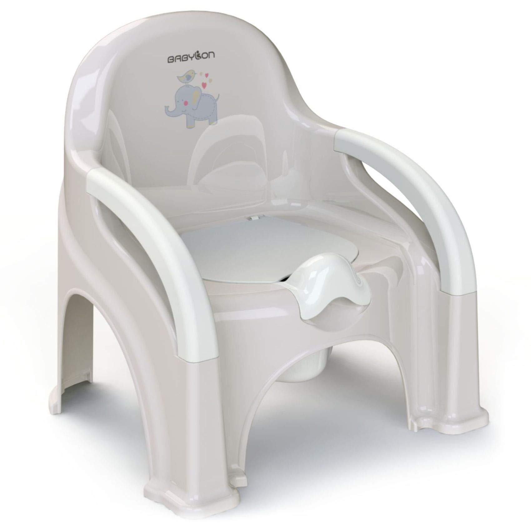 Babylon Vasino per bambini con coperchio, Grigio