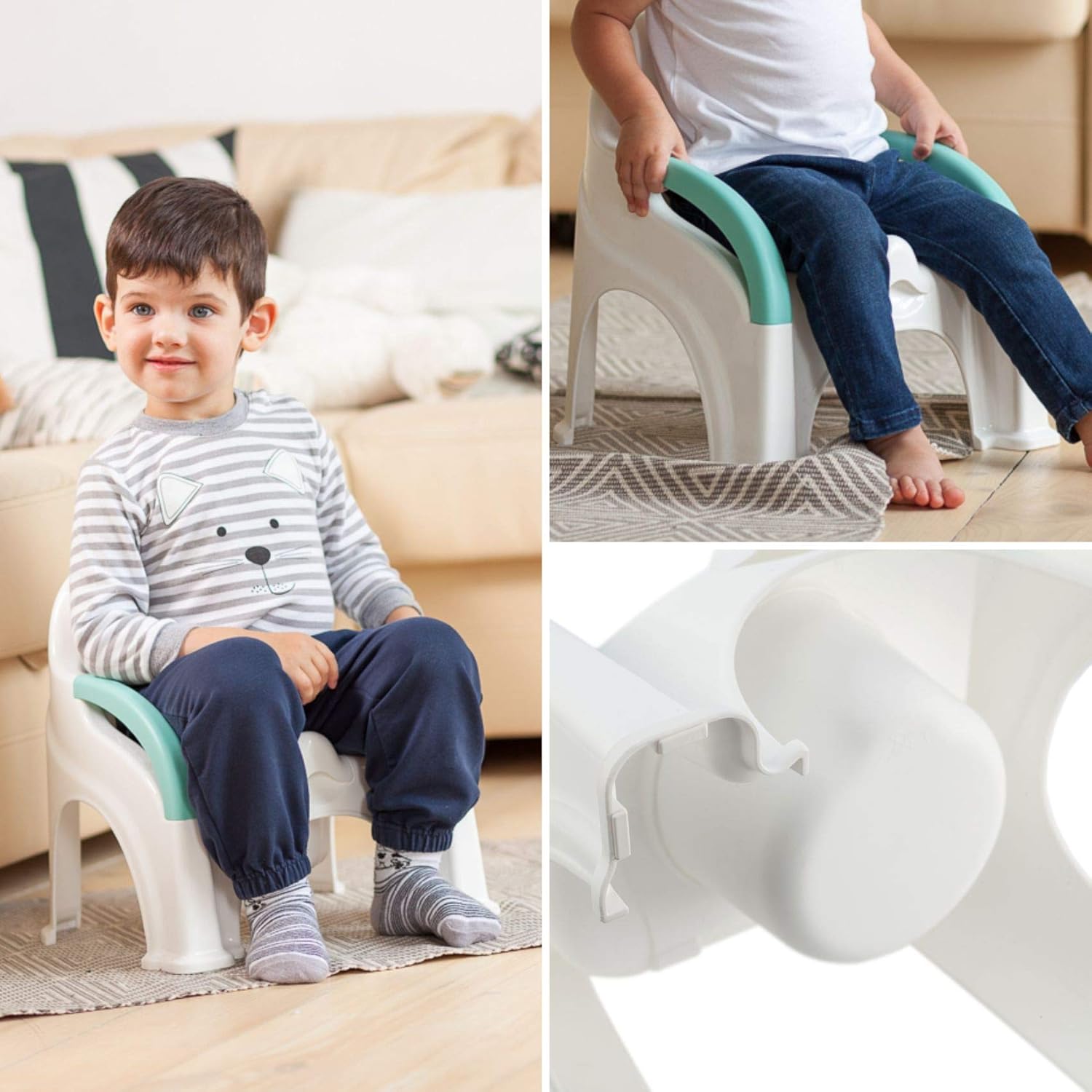 Babylon Vasino per bambini con coperchio, Grigio - immagine 4