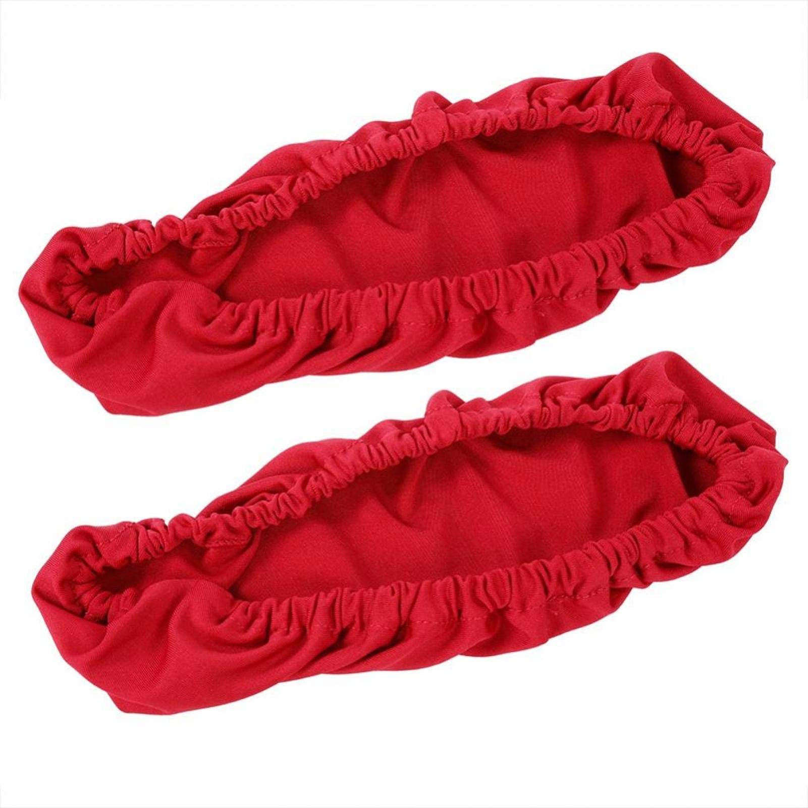 Una Coppia Copertura del Bracciolo della Sedia, Copertina Elastica Protezione Antipolvere in Poliestere, Rimovibili Proteggi Braccioli per Sedie per la Maggior Parte delle Sedie da Ufficio (Rosso)