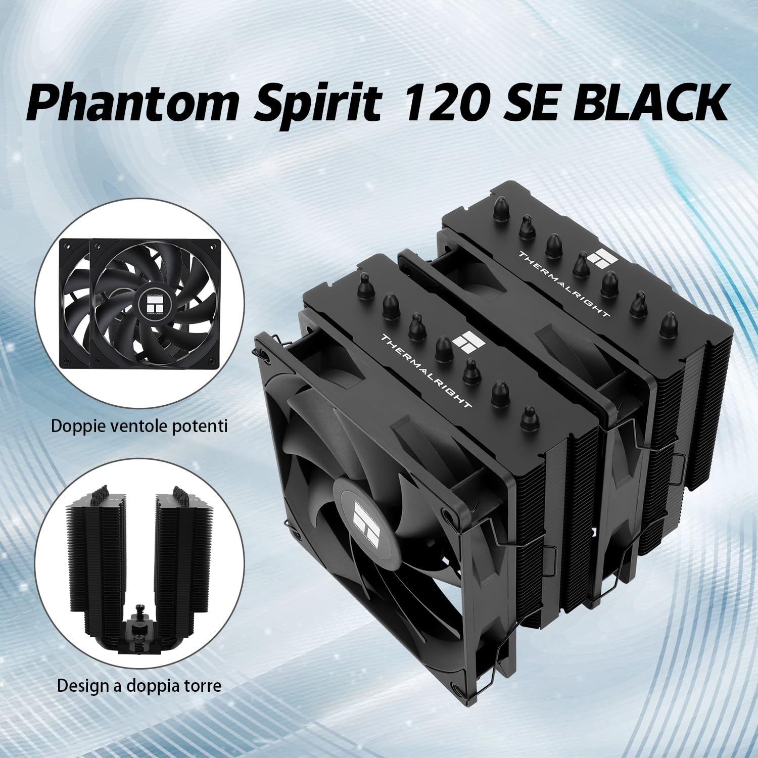 Tr Phantom Spirit 120 SE BLACK - Raffreddatore CPU 7 Heatpipe - immagine 2