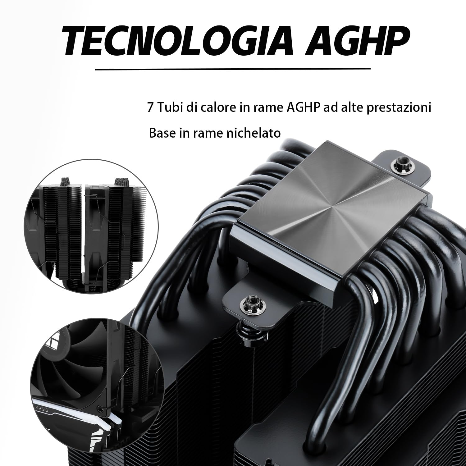 Tr Phantom Spirit 120 SE BLACK - Raffreddatore CPU 7 Heatpipe - immagine 3