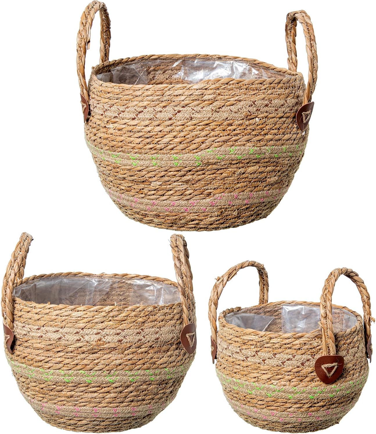 SET 3 CESTOS MIMBRE NATURAL_°30X30+°24X24+°18X18CM