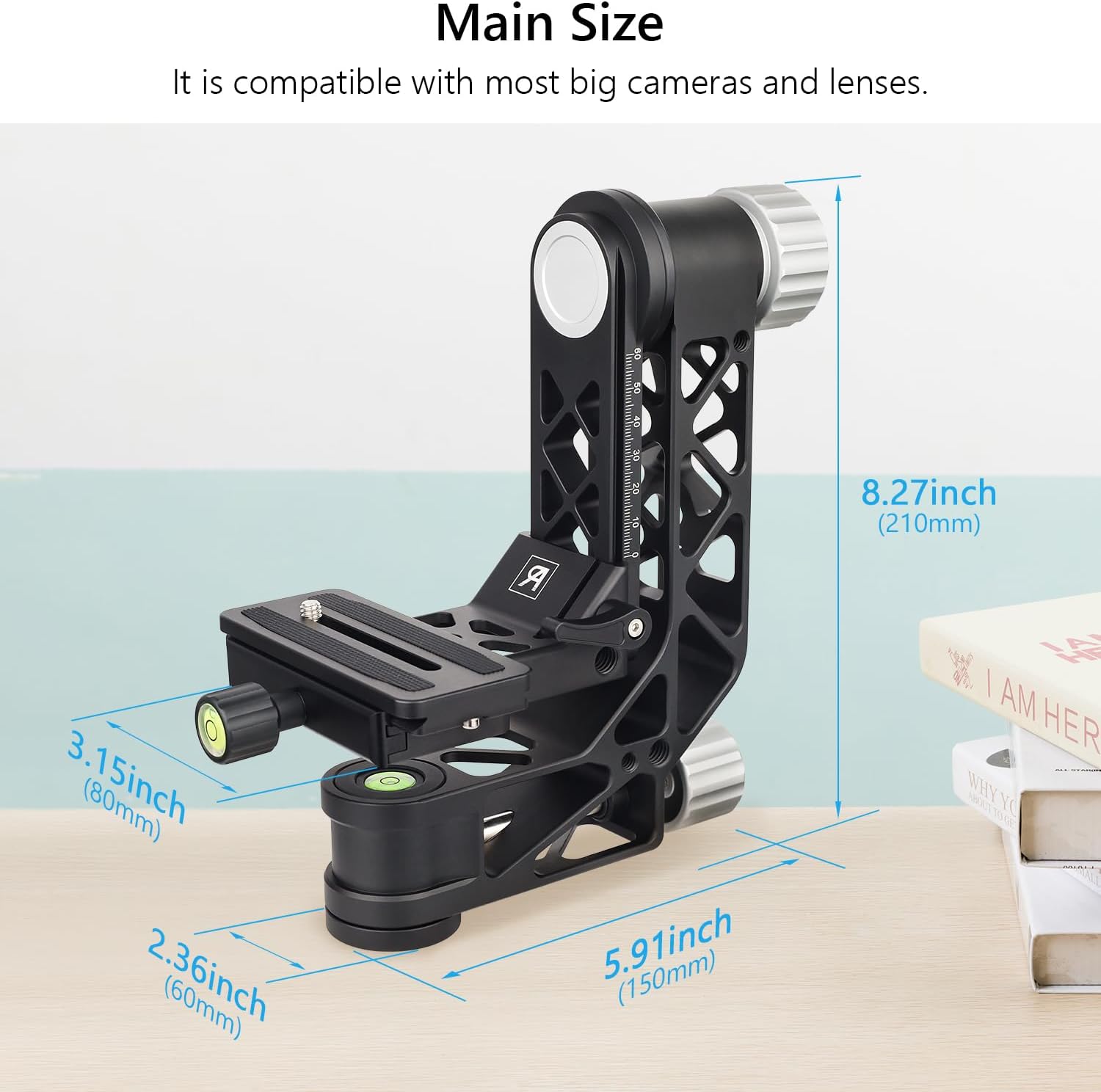 Artcise Testa Treppiede Cardanico GH7 con Maniglia - immagine 6