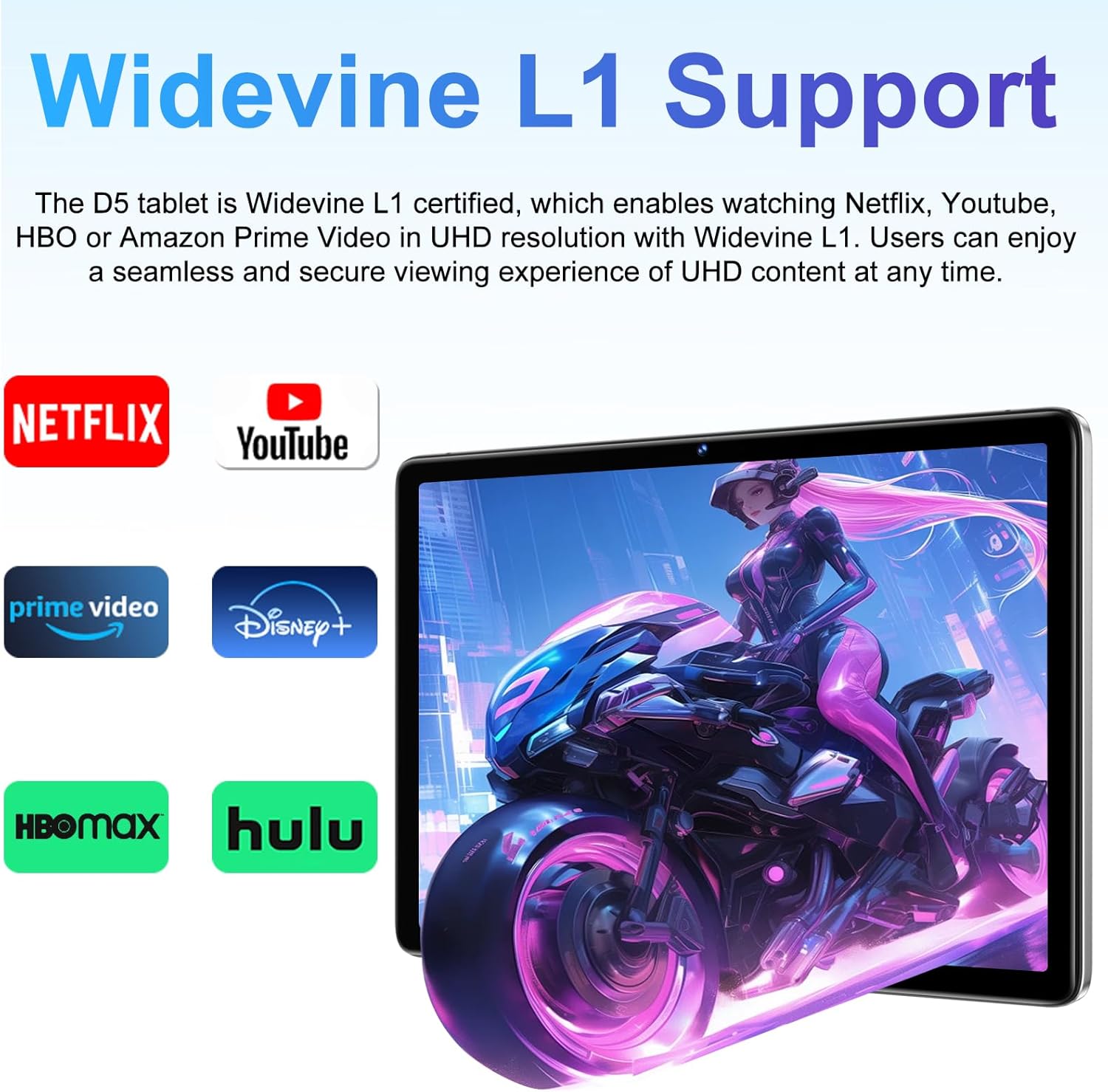 Dmoao Tablet Android 14 22GB RAM + 128GB ROM, Argento - immagine 6