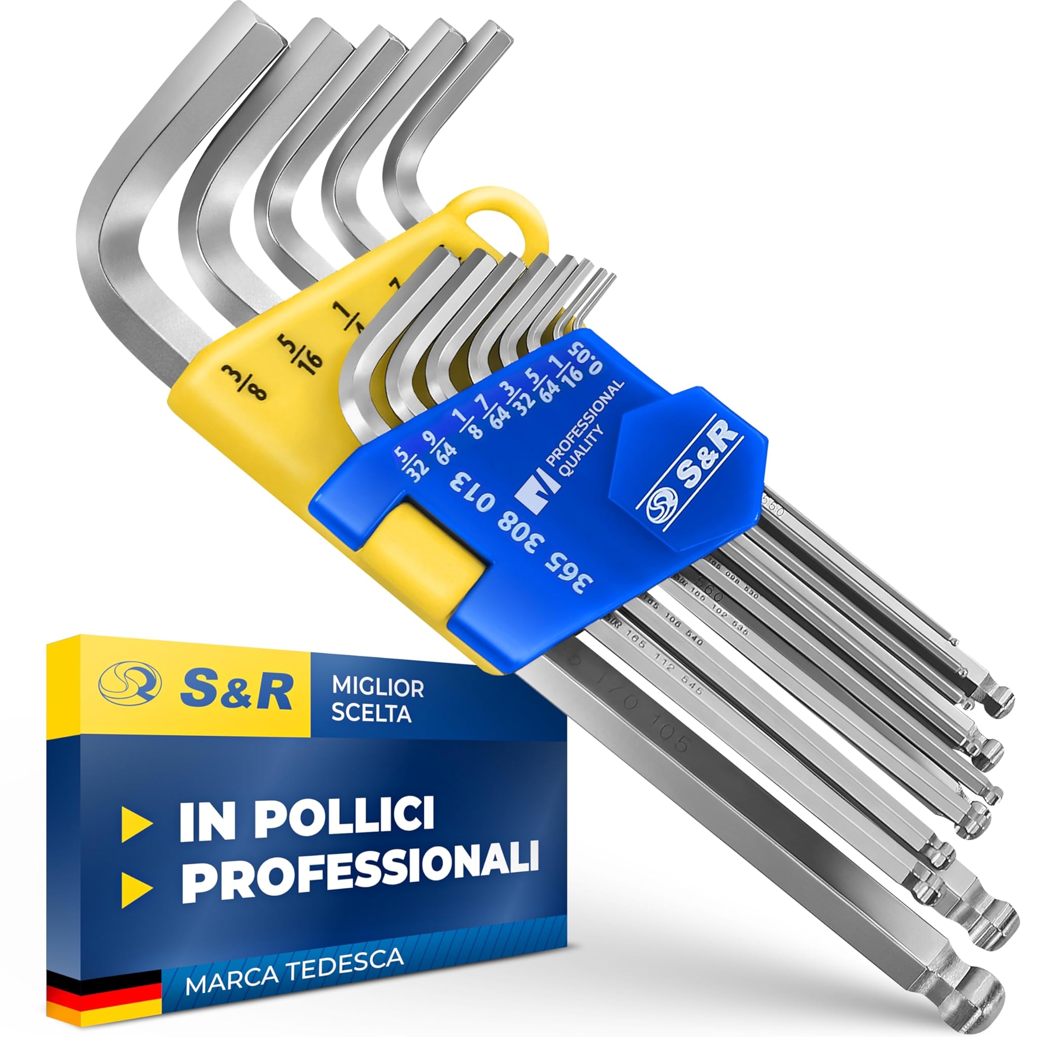 S&r Chiavi a Brugola Lunghe in Pollici (13 Pezzi)