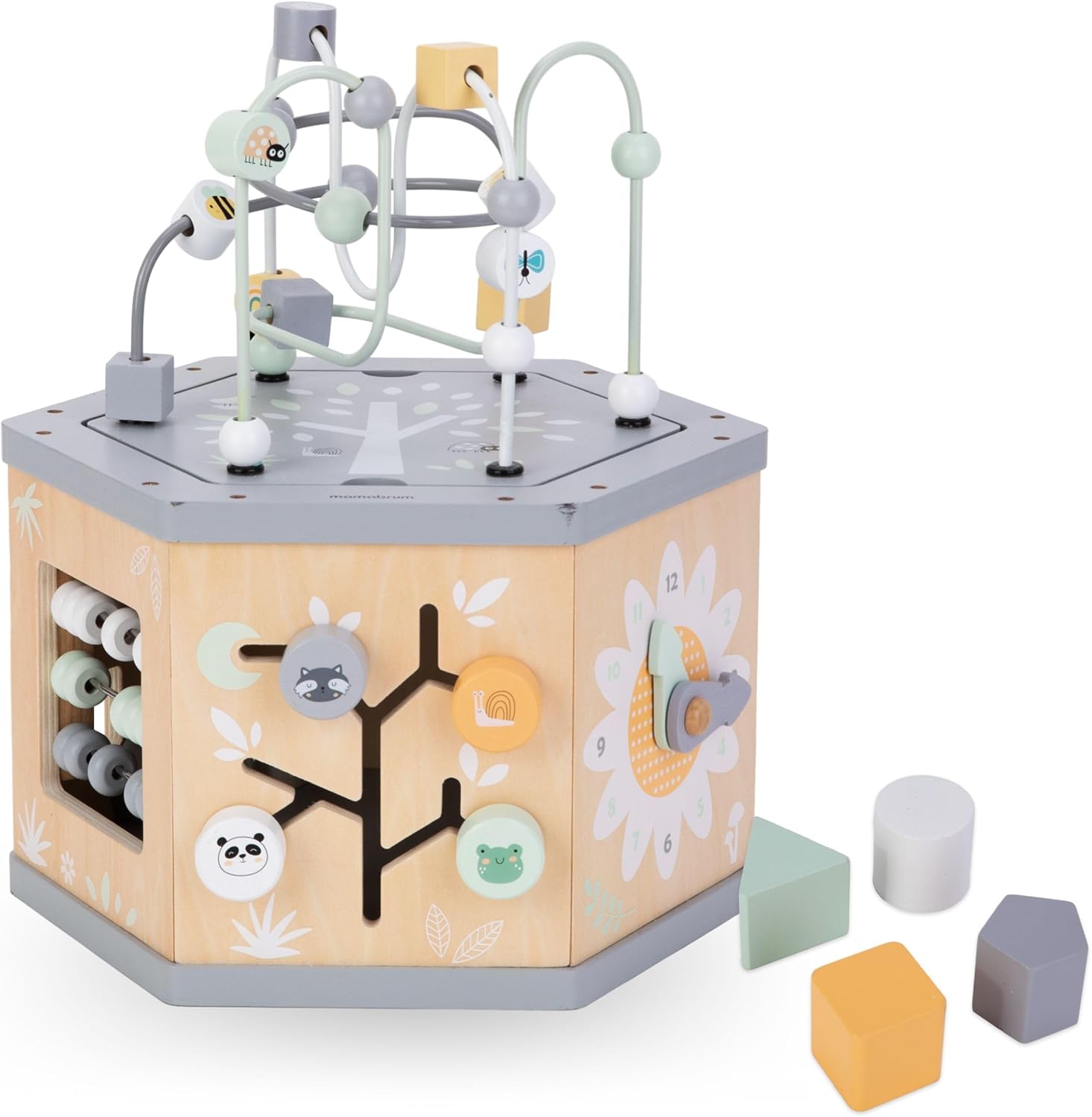 mamabrum Cubo Didattico 7 in 1 in Legno - immagine 1