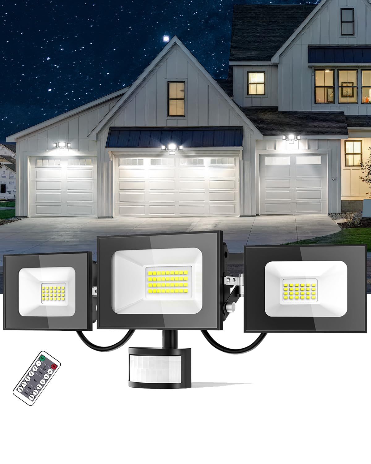 Faretto Led da Esterno 100W con Sensore di Movimento