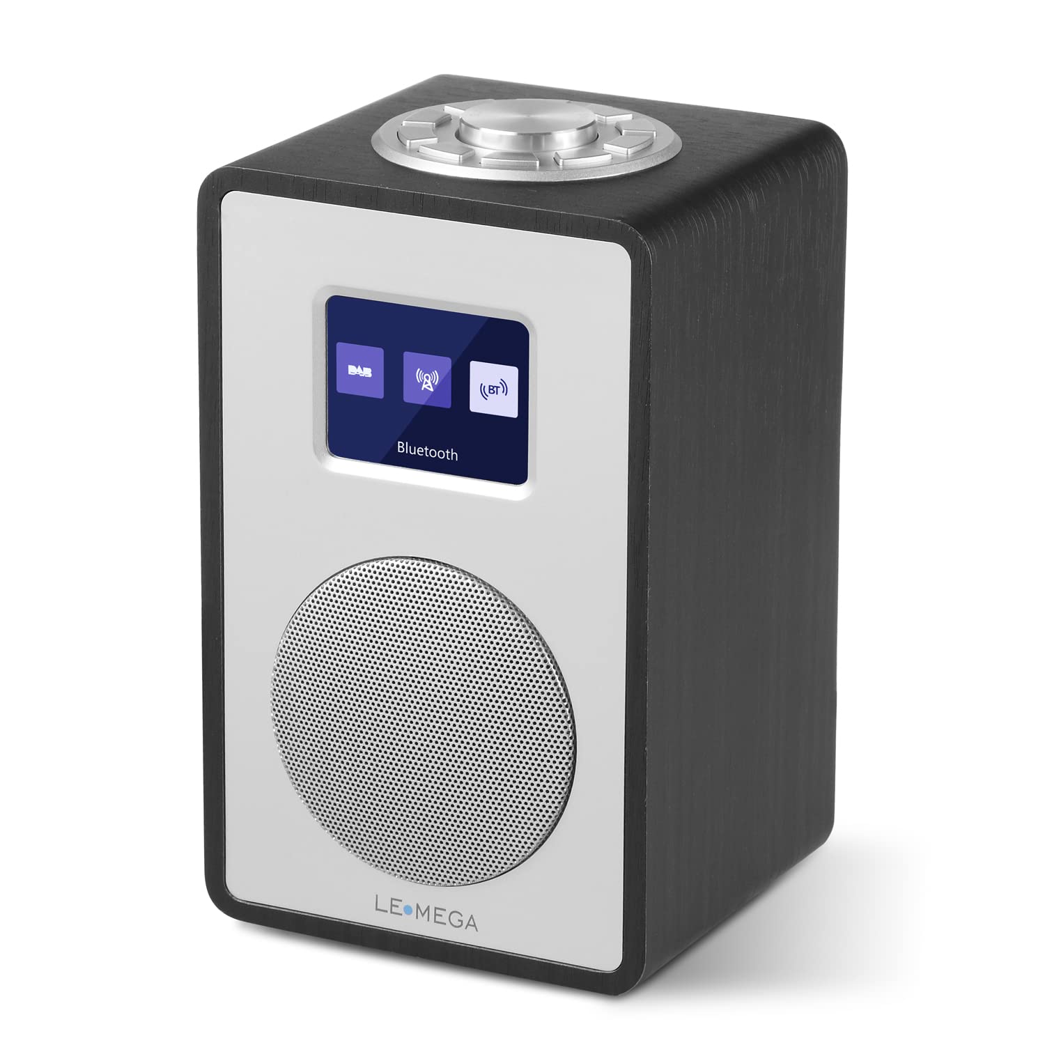 Lemega Radio Digitale CR4 DAB/DAB+ e FM, Effetto Legno Nero