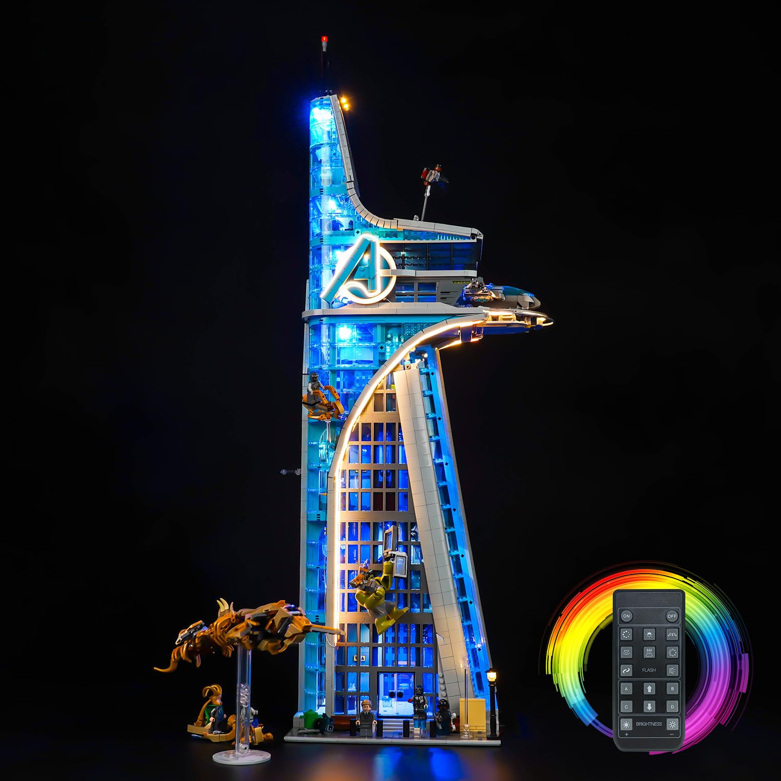 Set Luci LED con Telecomando per Lego 76269 Avengers Tower