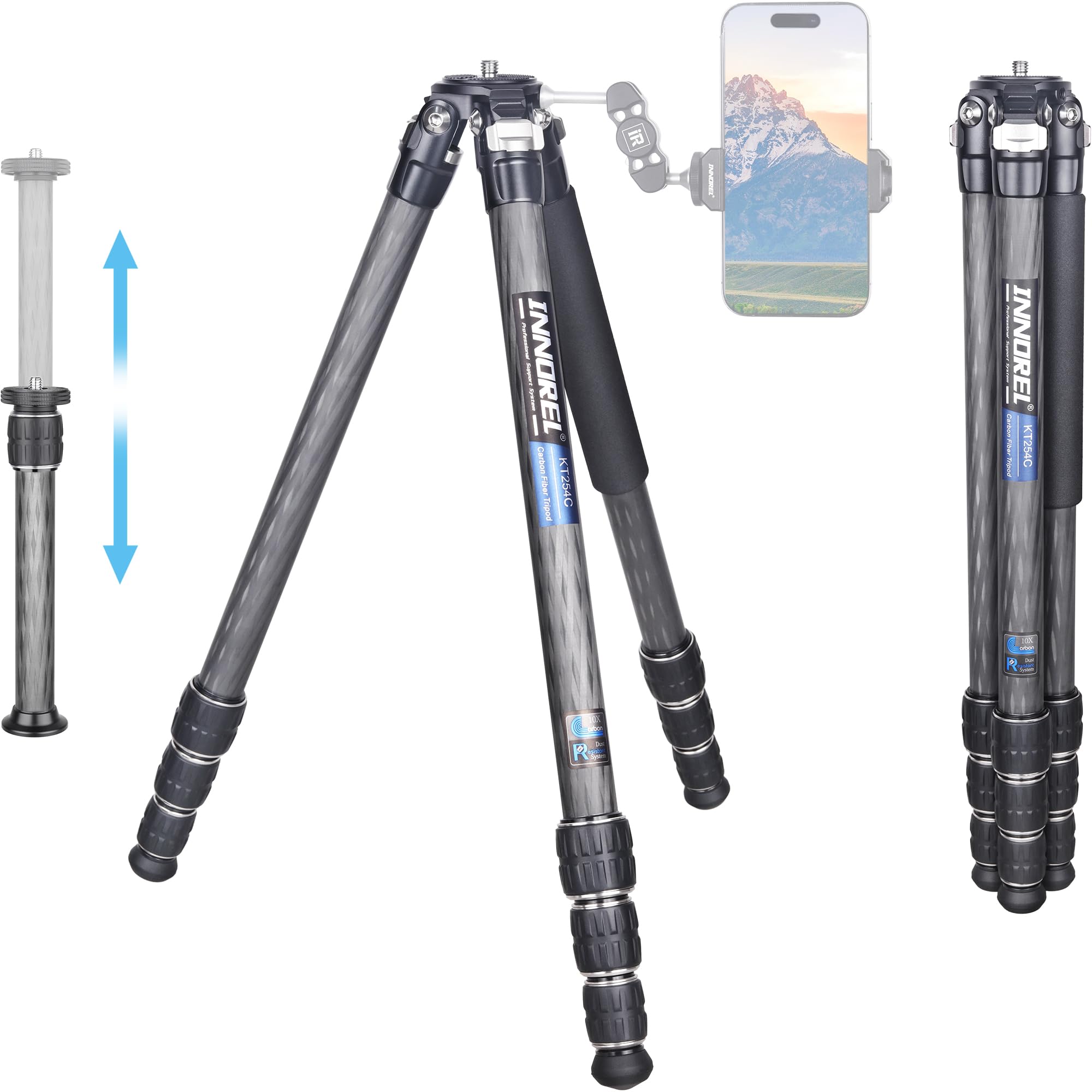 Innorel KT254C - Treppiede in Fibra di Carbonio