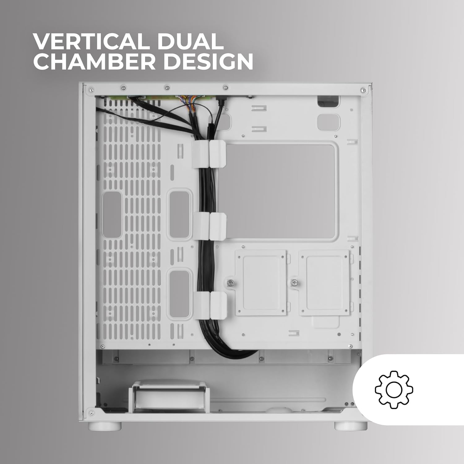 Mars Gaming MC-ULT - Case Gaming Custom XXL E-ATX Bianco - immagine 3