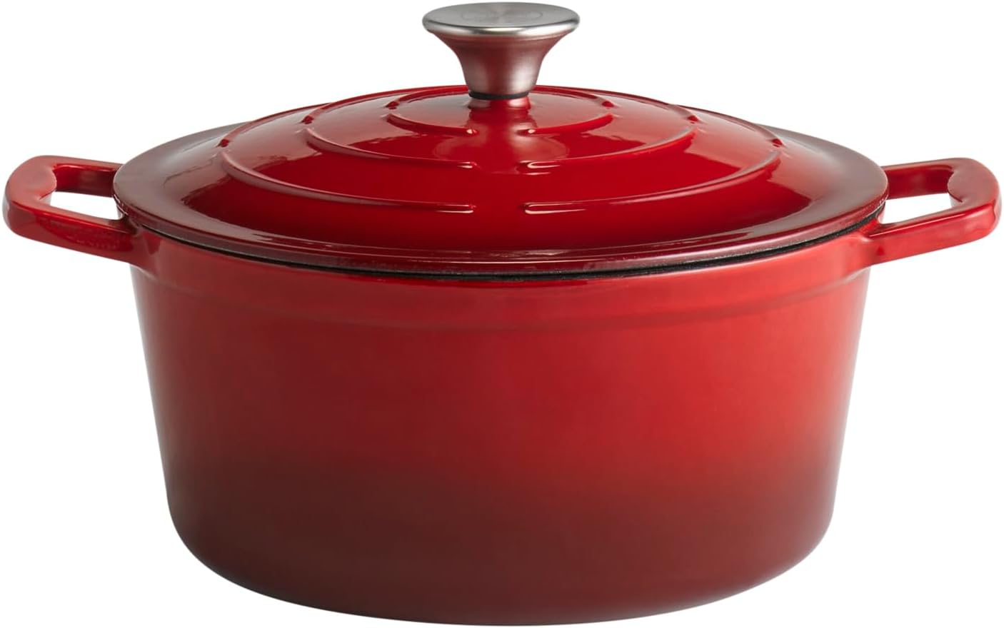 Aps 88302 Pentola Cottura Ghisa 4L Ø 25cm, Rosso - immagine 1