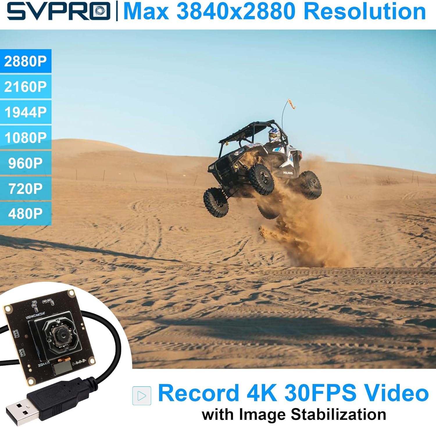 Svpro Modulo Fotocamera 4K USB Autofocus IBIS - immagine 2