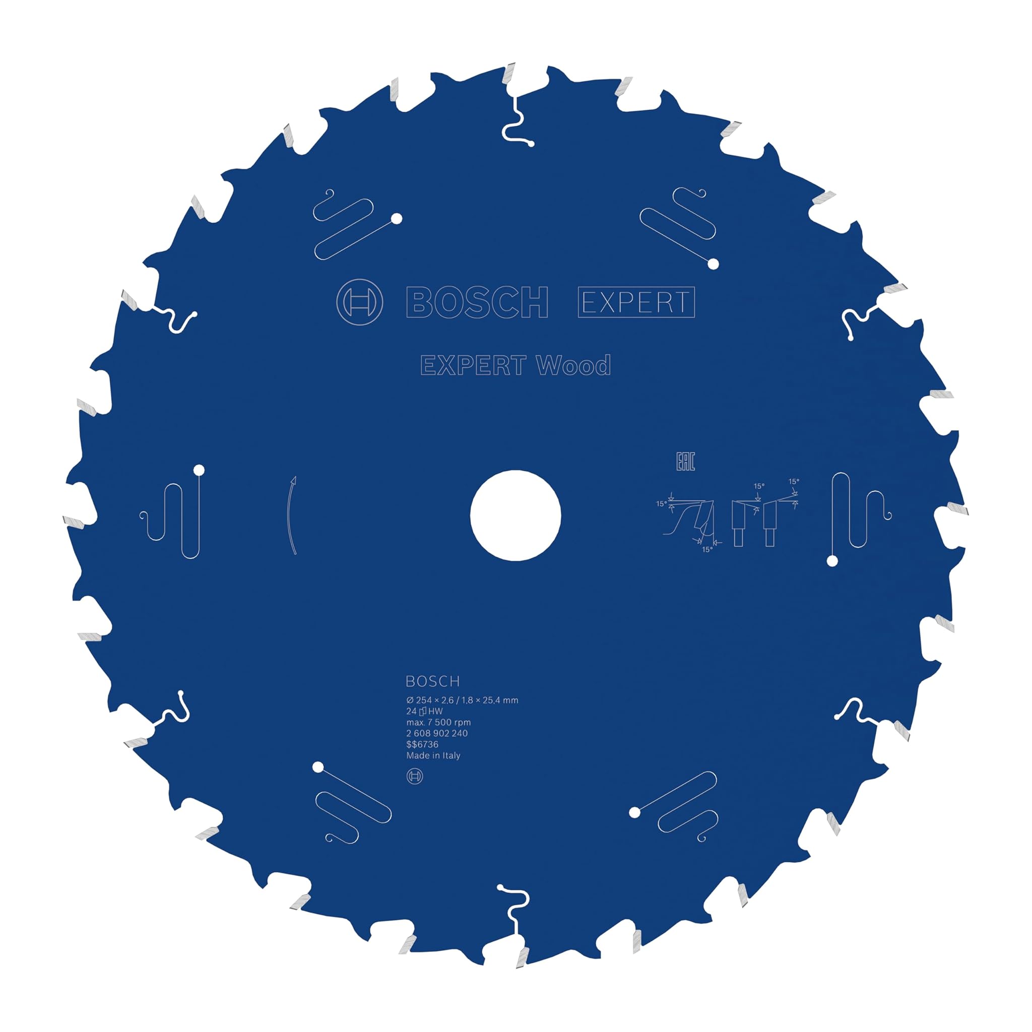 Bosch Lama Sega Circolare EXPERT per Wood Cablata