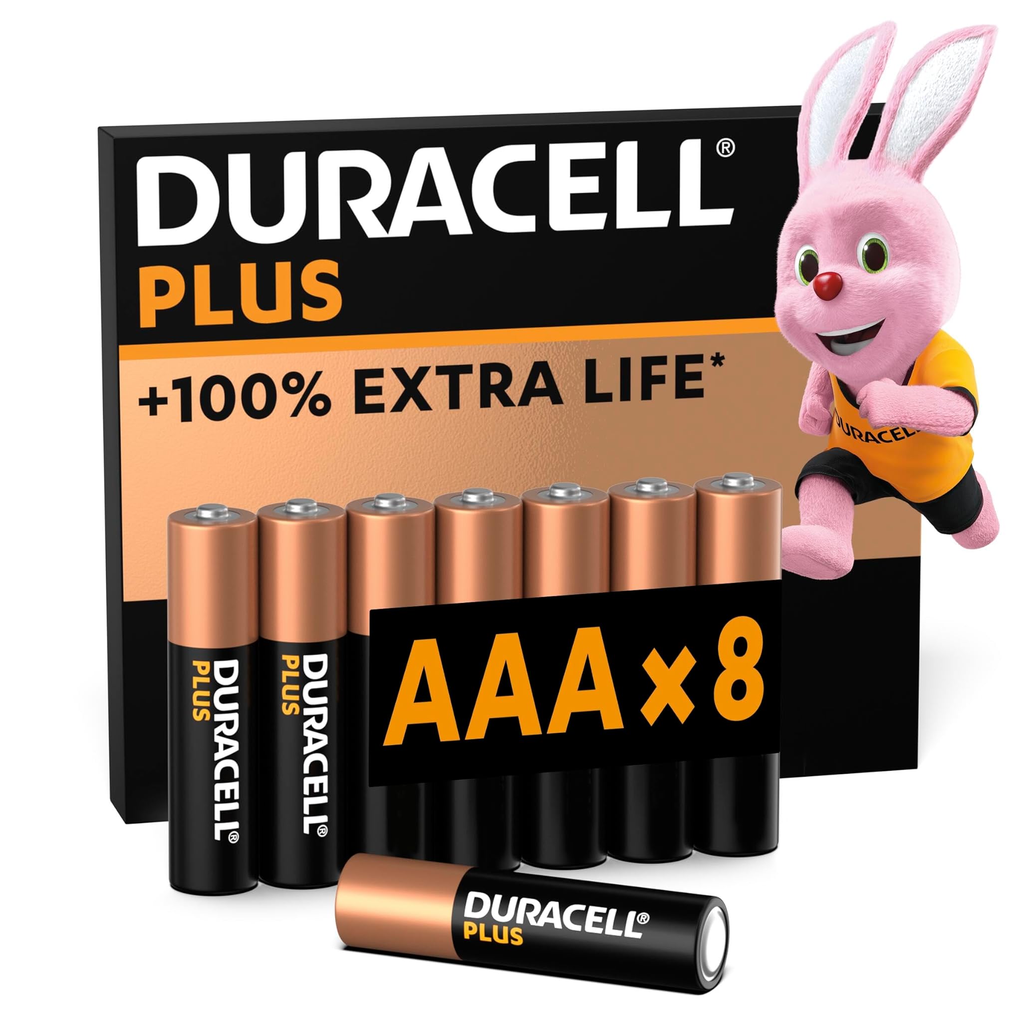 Duracell Batterie Plus AAA (pacco da 8)