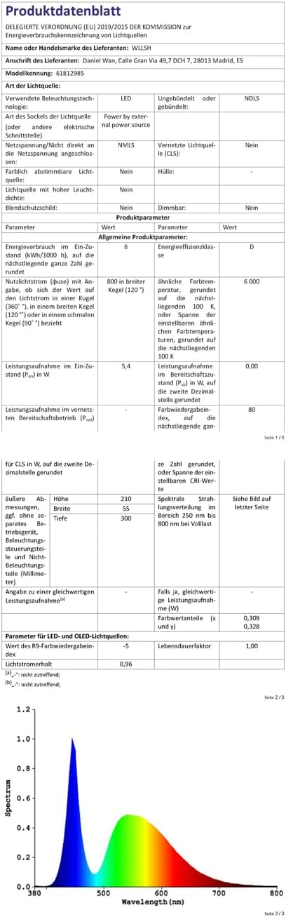 Hmakgg Lampada Specchio Bagno Vintage LED Ottone 60cm - immagine 7