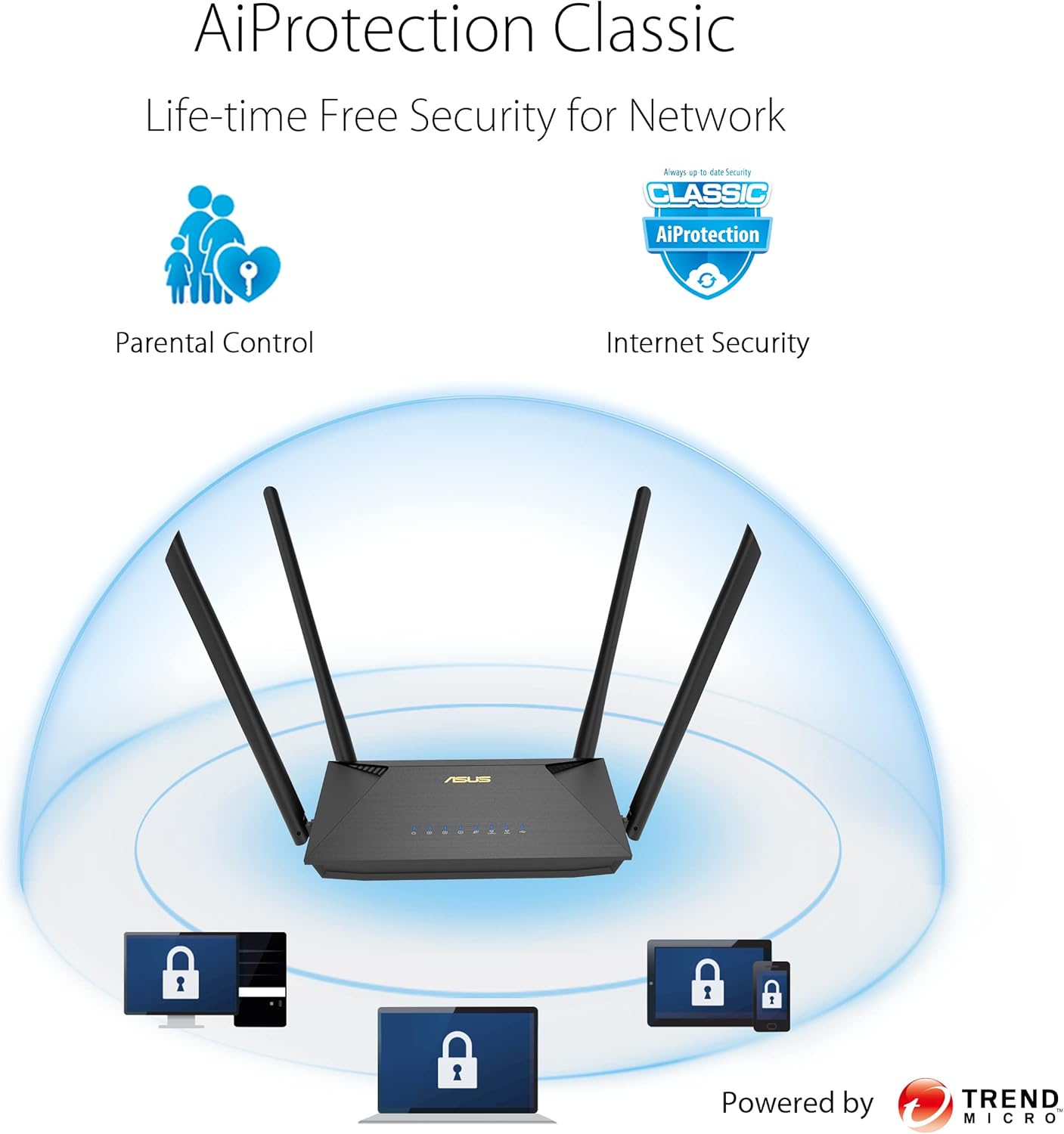 Asus RT-AX53U - Router WiFi 6 Dual Band Estensibile - immagine 4