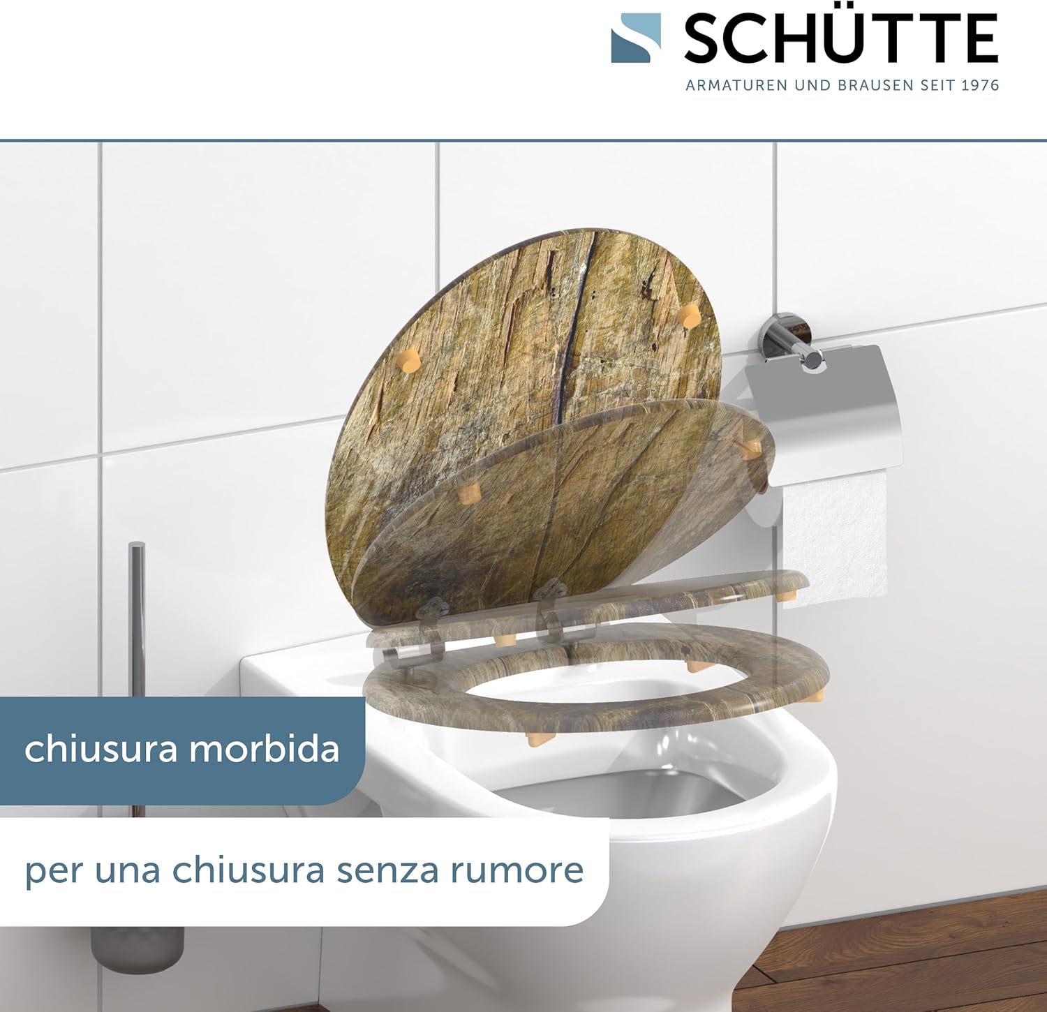 Schütte 80124 Sedile Copriwater Solid Wood - immagine 3