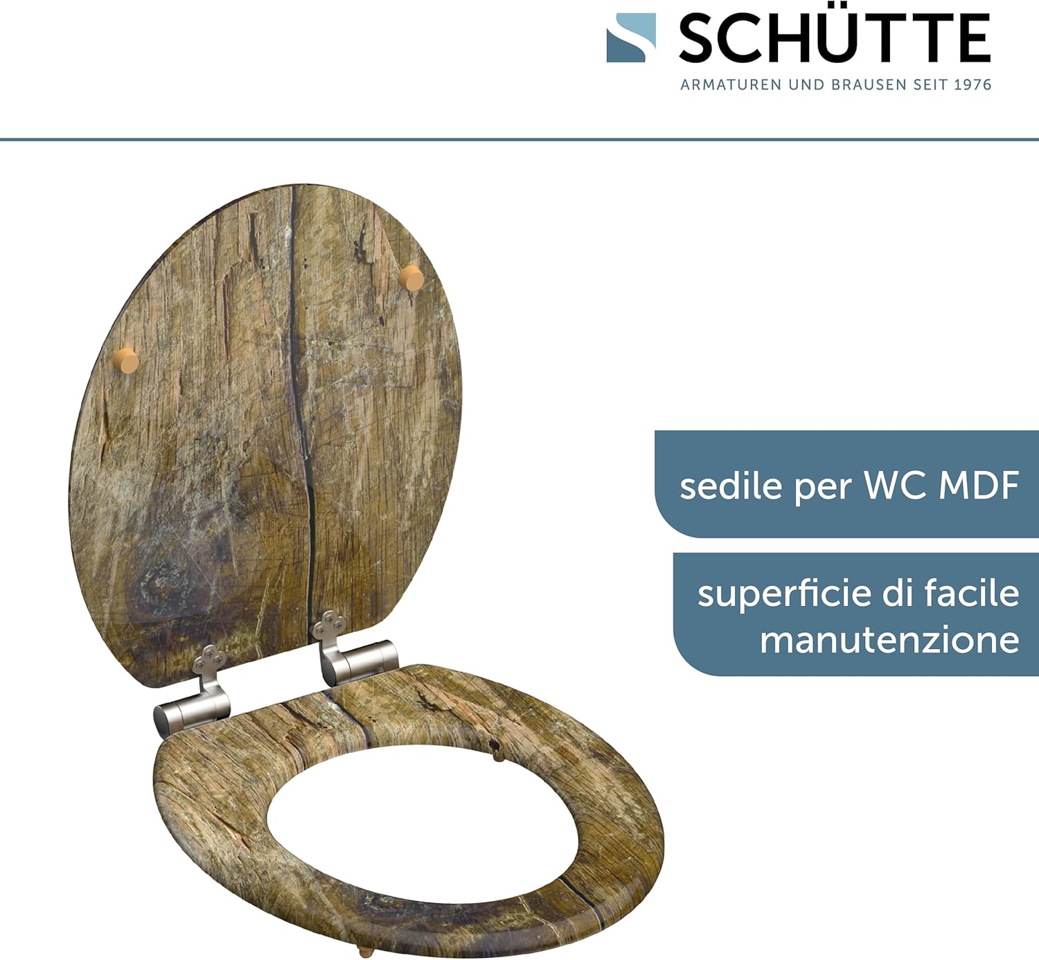 Schütte 80124 Sedile Copriwater Solid Wood - immagine 4