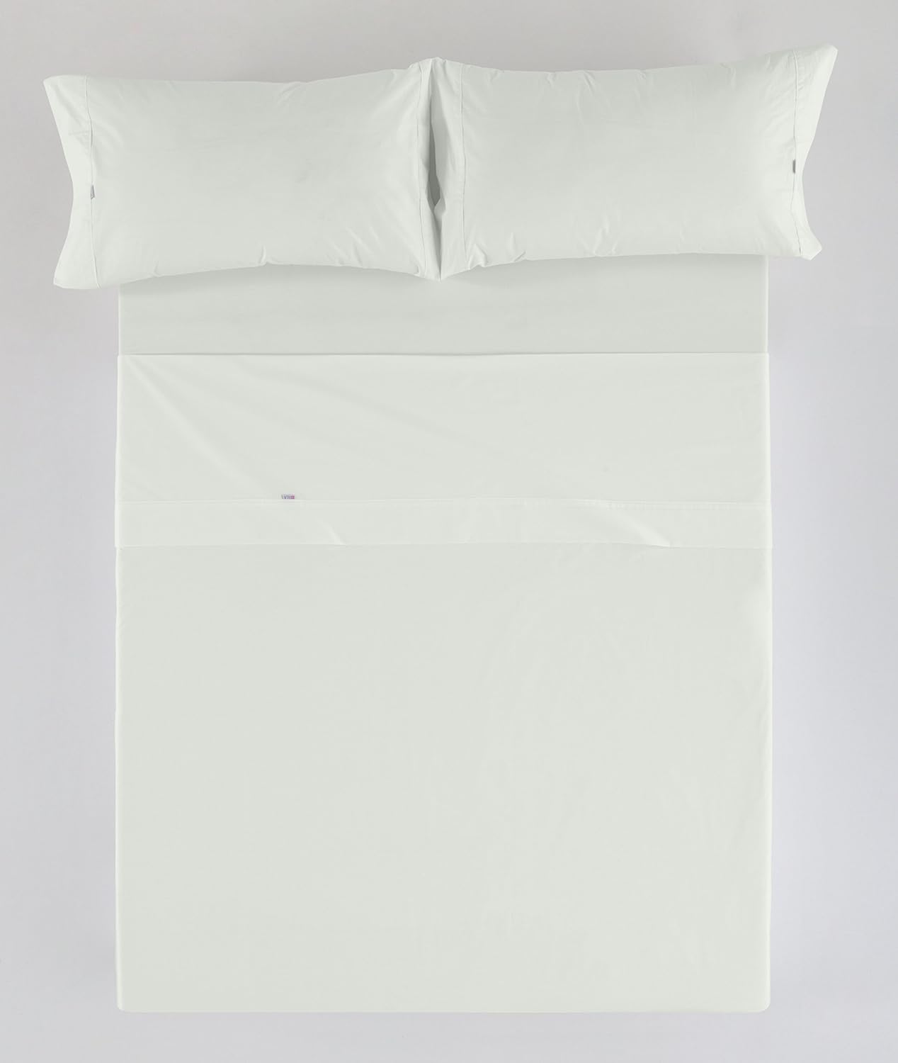 Juego de sábanas color hueso Cama de 160 (4 piezas) - 100% algodón - 200 hilos