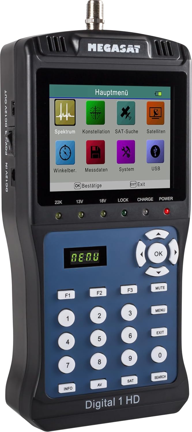 Megasat 2600011 satmessgeraet Digital 1 HD Nero - immagine 2