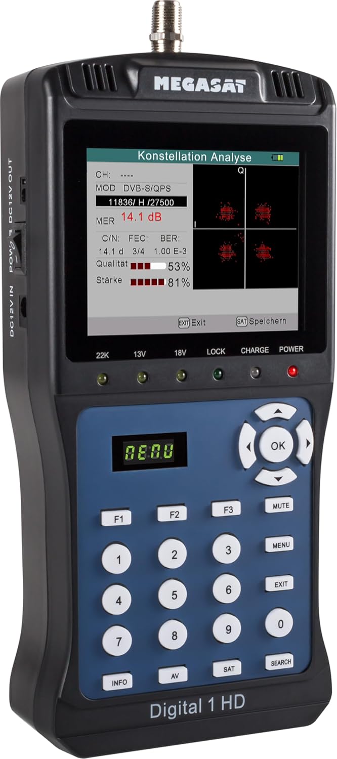 Megasat 2600011 satmessgeraet Digital 1 HD Nero - immagine 6