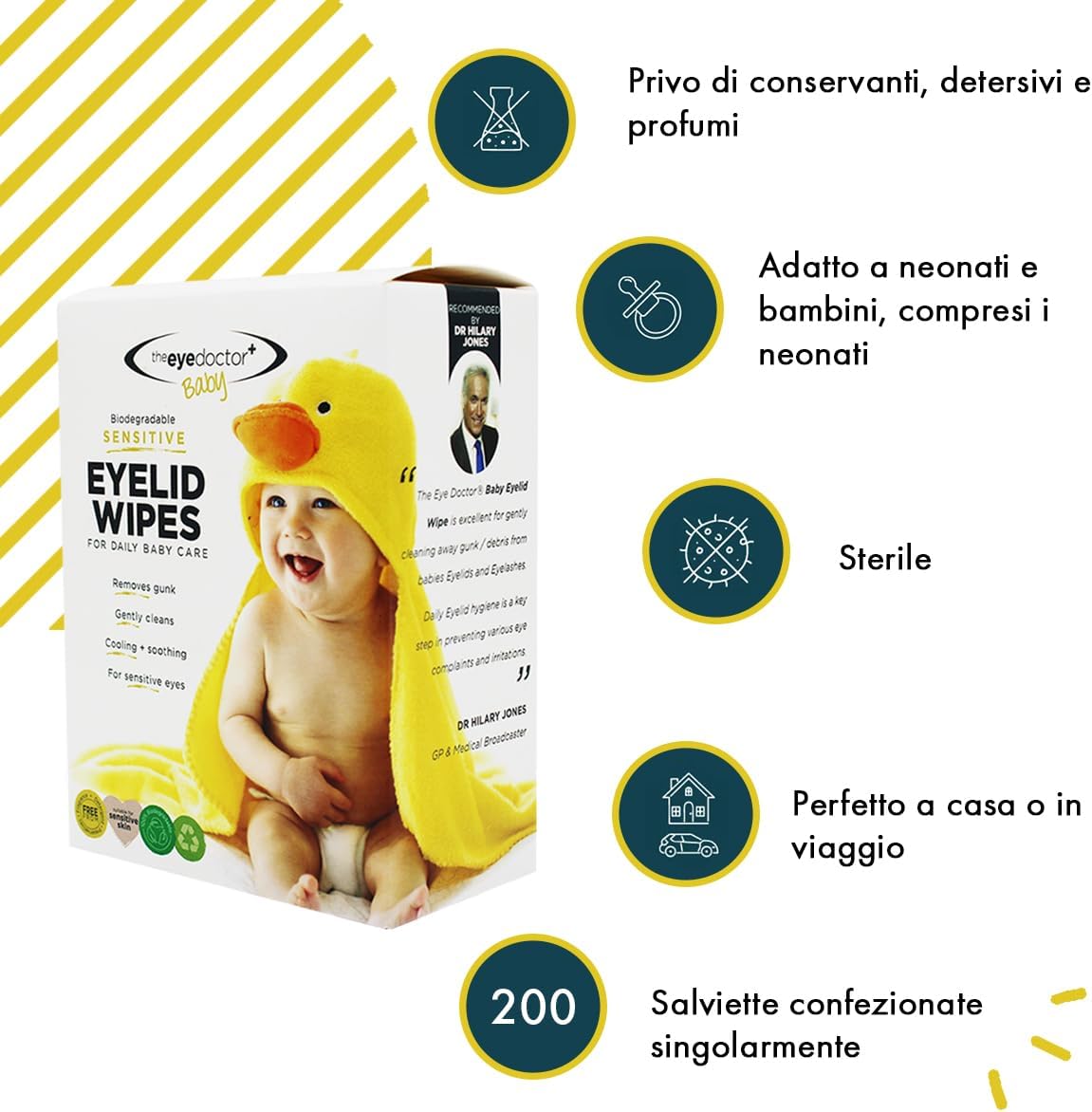 The Eye Doctor Salviette Sterili per Occhi del Bambino - immagine 2