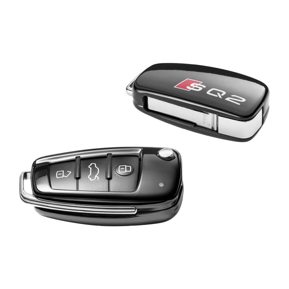 Audi 8V0071208D - Cover per Chiave SQ2, Colore: Nero Brillante