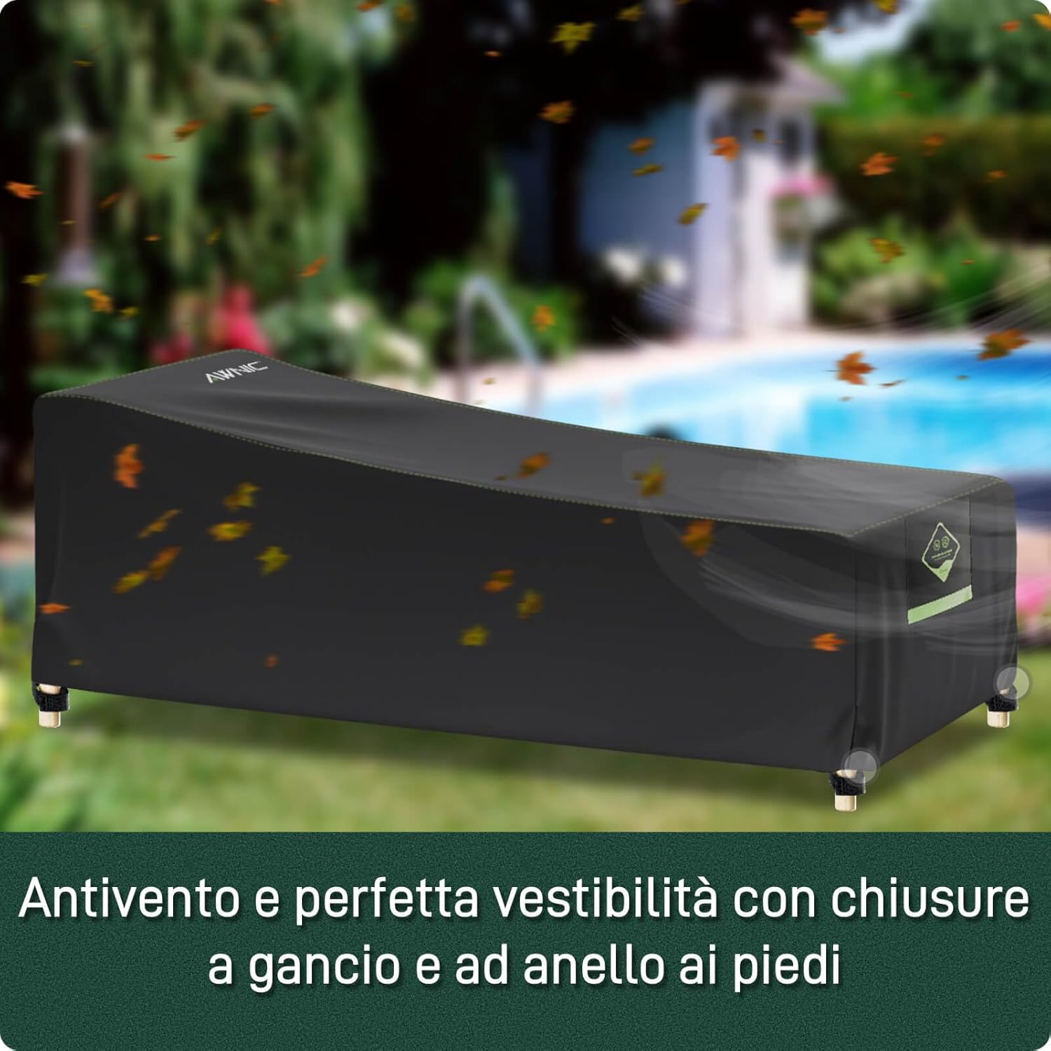 AWNIC Copertura Protettiva per Sdraio da Giardino (2 Pezzi) - immagine 4