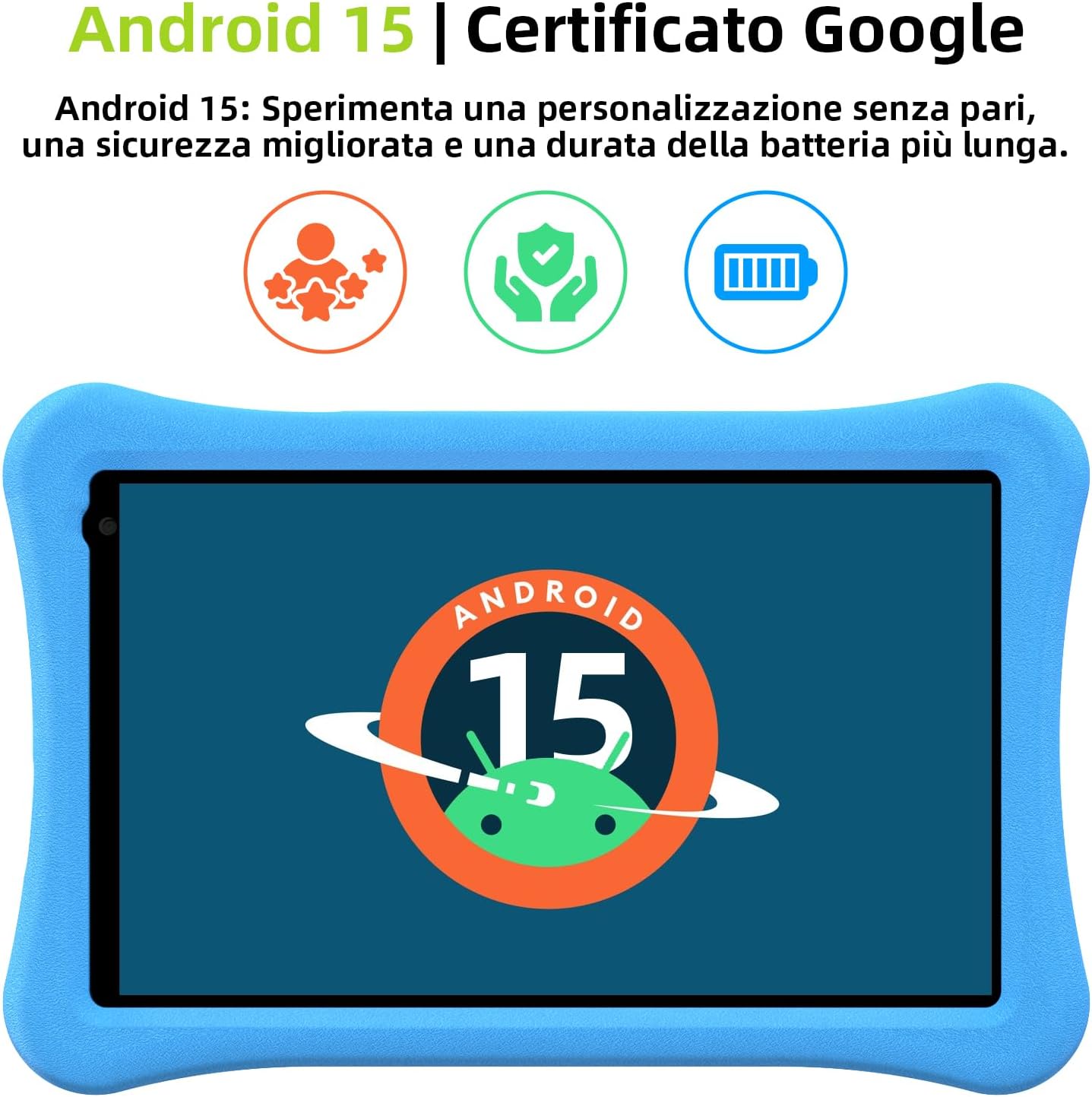 Awow Tablet Android 15 per Bambini 10 Pollici - immagine 2