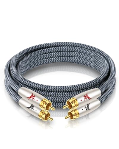 Impeto Cavo Audio RCA 2m - 2 RCA Maschio a 2 RCA Maschio, Nero