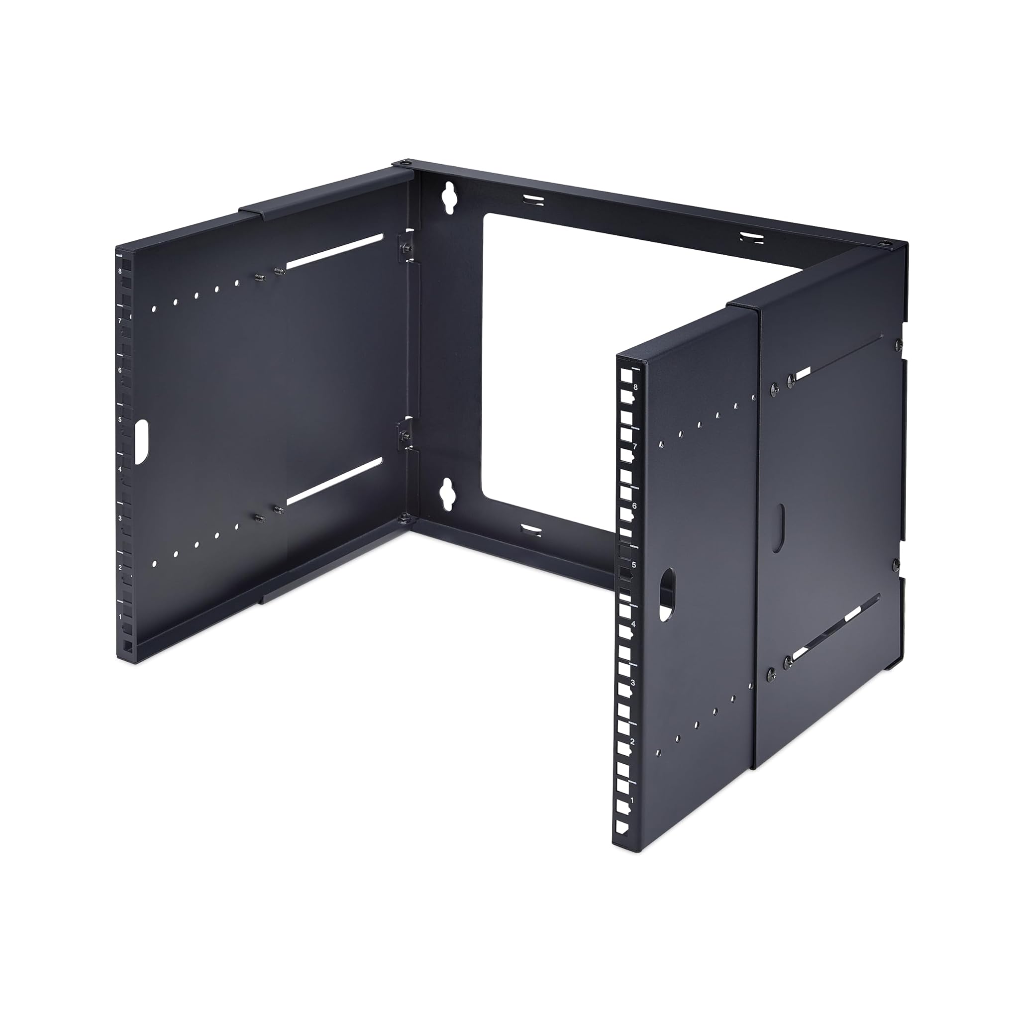 Startech.com Staffa Rack 19" 8U a Parete, Profondità Regolabile