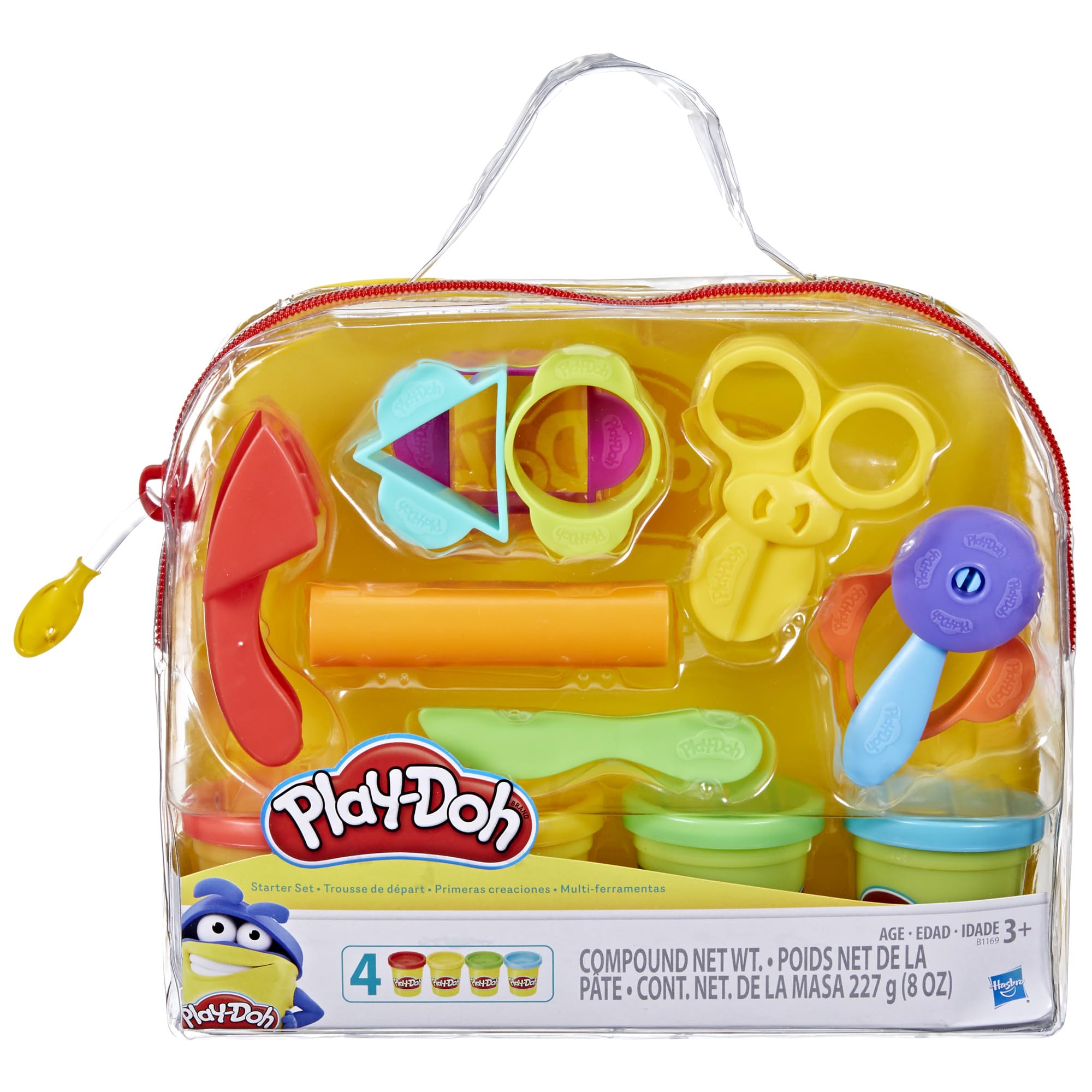 Play-Doh - Starter Set (Comprende 9 Attrezzi Classici e 4 Colori